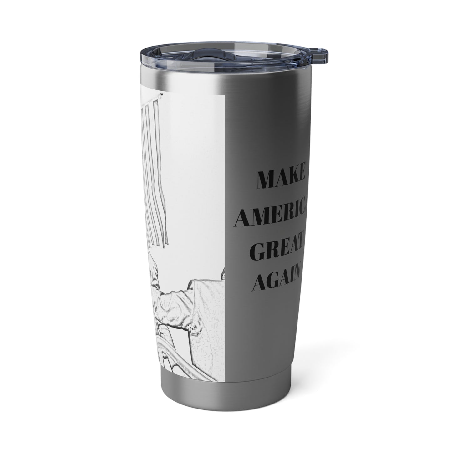 Donald Trump Drawing Edition Tumbler, 20oz White