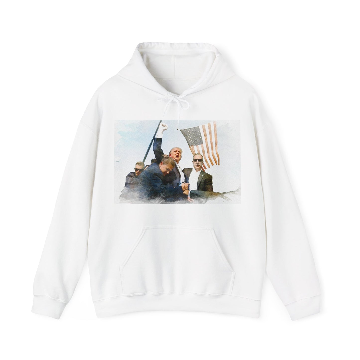 Donald Trump Hoodie White "Classic Fit"