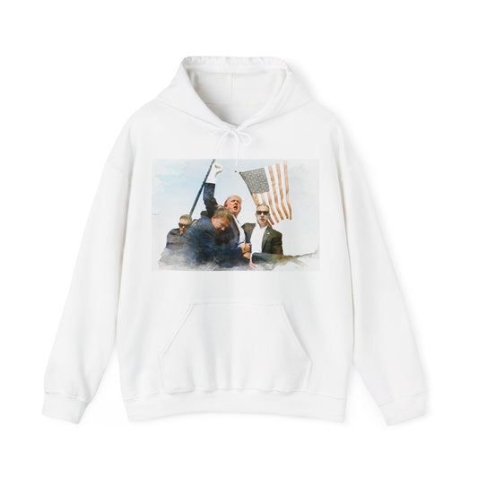 Donald Trump Hoodie White "Classic Fit"