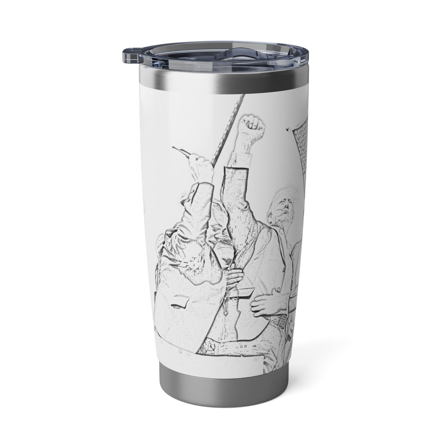 Donald Trump Drawing Edition Tumbler, 20oz White