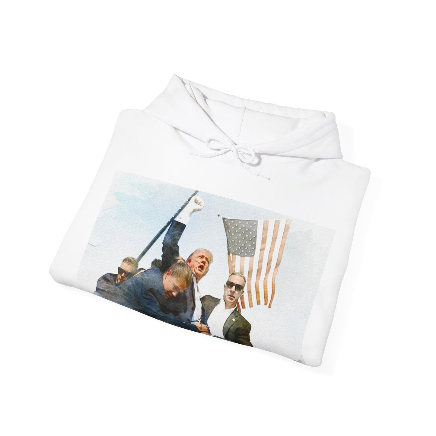 Donald Trump Hoodie White "Classic Fit"