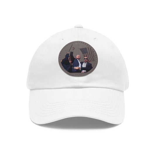 Trump Caps with Leather Patch