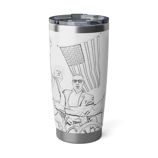 Donald Trump Drawing Edition Tumbler, 20oz White